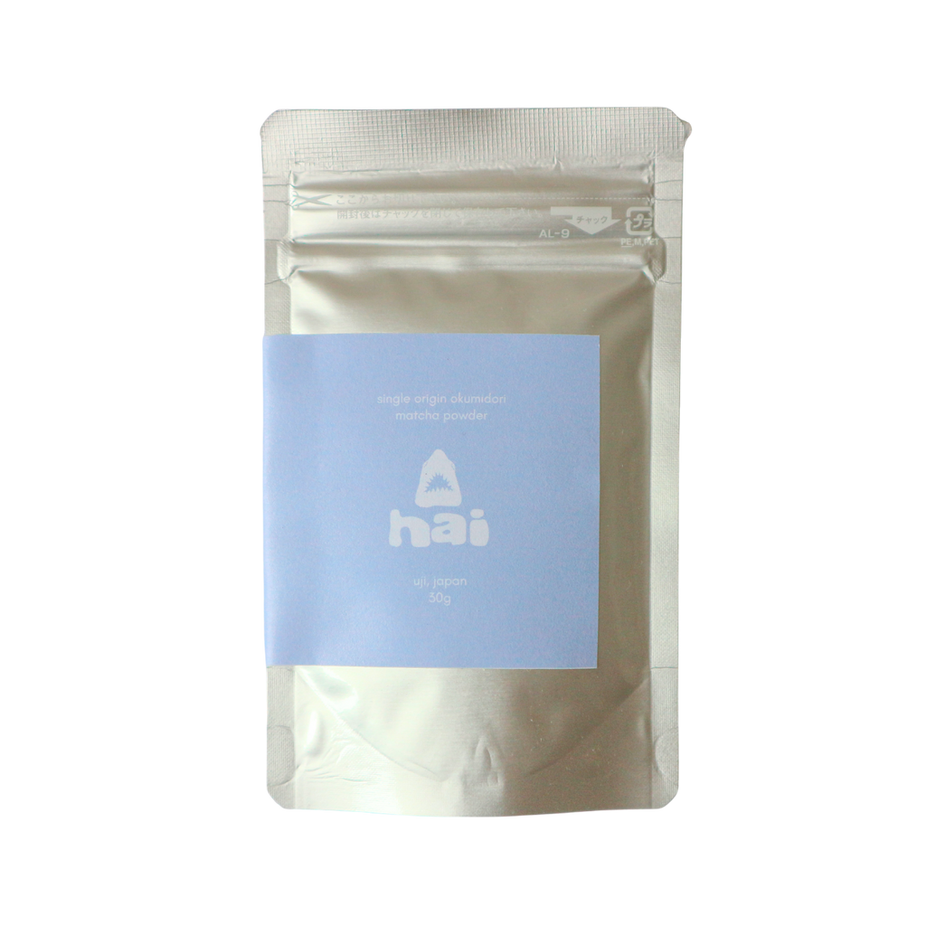 ceremonial grade matcha okumidori tüte
